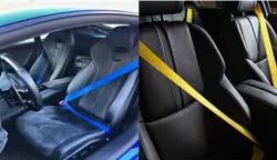 کمربند ایمنی اسپرت رنگی خودرو (رنگ متنوع)