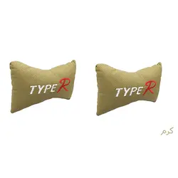 بالش پشت گردنی خودرو تایپر Typer کرم رنگ (2 عددی)