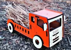 ماکت چوبی طرح کامیون ولوو (ماکت دکوری) Volvo