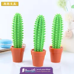 روان نویس فانتزی طرح گلدان کاکتوس برند HAPPY DAY