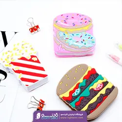 دفترچه سیلیکونی معطر طرح فست فود