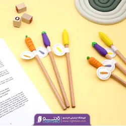 مداد چند ضلعی همراه پاکن TOCHAIN طرح سبزیجات