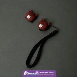 ست بند درپوش لنز و درپوش کفشک فلاش دوربین طرح خرس قهوه ای