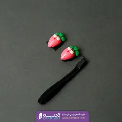 ست بند درپوش لنز و درپوش کفشک فلاش دوربین طرح هویج (صورتی)