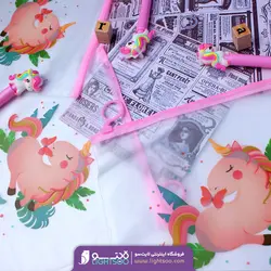 پوشه زیپ دار طرح یونیکورن