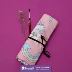 جامدادی رولی  طرح یونیکورن (صورتی)