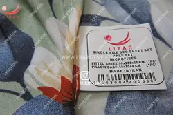ملحفه نیم ست یک نفره کشدار و روبالشی عرض تشک 90 (کد036)