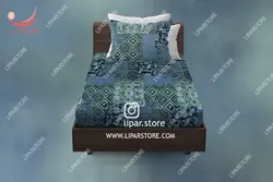ملحفه نیم ست یک نفره کشدار و روبالشی عرض تشک 90 (کد012)
