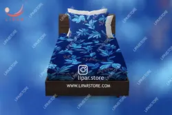 ملحفه نیم ست یک نفره کشدار و روبالشی عرض تشک 90 (کد004)