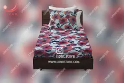 ملحفه نیم ست یک نفره کشدار و روبالشی عرض تشک 90 (کد001)