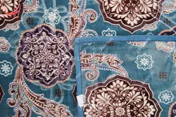 پتو دو نفره دولایه ابریشمی گل برجسته 2.8 کیلو لیپار (کد005)