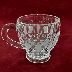 فنجان و قندان کوچک سه پایه انجلیکا چین(1قندان 6 فنجان)