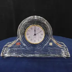 ساعت رومیزی کریستال طرح موج