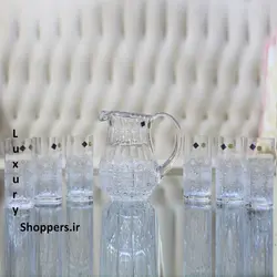 پارچ و لیوان کریستال چک برند بوهمیا تراش پی کی