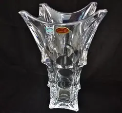 گلدان کریستال باتر فلای بوهمیا چک