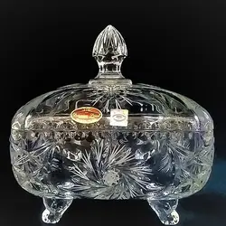 شکلات خوری ۴ پایه کریستال بوهمیا چک