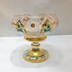 پیاله نیم پایه طلاکوب کارل ( کشور چک )