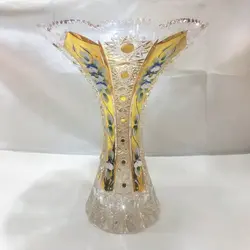 گلدان شیپوری طلاکوب کارل چک ( دارای ۲ سایز )