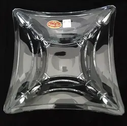 پیاله و پیش دستی باترفلای کریستال چک بوهمیا