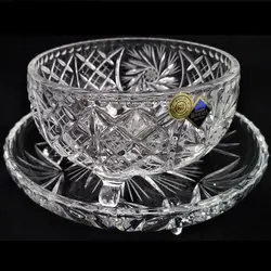 پیاله و پیش دستی خورشیدی چک بوهمیا