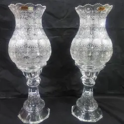 شمعدان لاله بزرگ بوهمیا کریستال چک