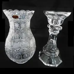 شمعدان لاله بزرگ بوهمیا کریستال چک