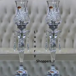 شمعدان خورشیدی کریستال بوهمیا چک