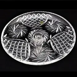 شیرینی خوری پایه دار بوهمیا کریستال چک