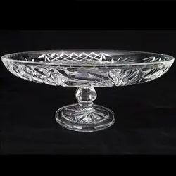 شیرینی خوری پایه دار بوهمیا کریستال چک