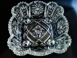 کاسه چهار پایه خورشیدی کریستال بوهمیا چک