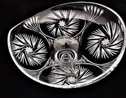 میوه خوری منحنی خورشیدی چک کریستال بوهمیا