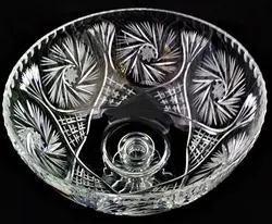 میوه خوری  خمره ای کریستال چک بوهمیا