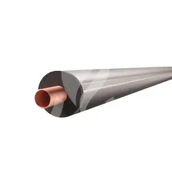 عایق الاستومری لوله ای روکش آلومینیوم 170 میکرون مسلح سایز لوله مسی