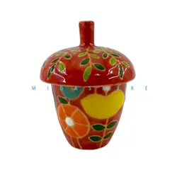 بانکه سرامیک بلوط کوچک قرمز