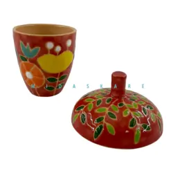 بانکه سرامیک بلوط کوچک قرمز