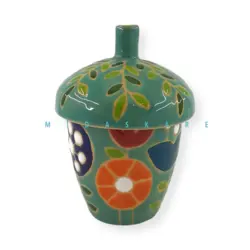 بانکه سرامیک بلوط کوچک آبی