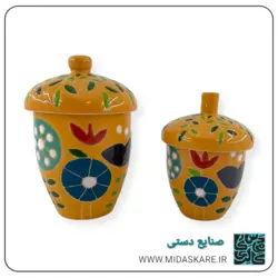 بانکه دوتایی طرح بلوط خردلی