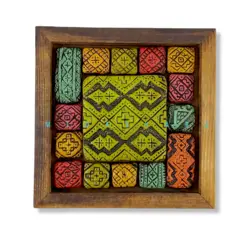 دیوارکوب چوبی و سفال گبه کد ۷۳۰