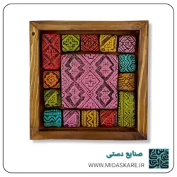 دیوارکوب چوبی و سفال گبه کد ۷۲۵