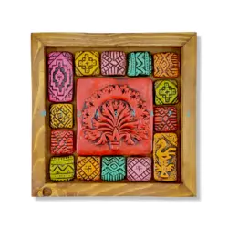 دیوارکوب چوبی و سفال گبه کد ۷۲۷