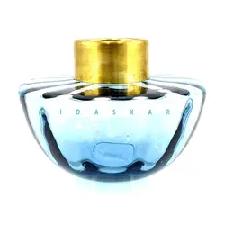 گلدان طوق برنج عدسی آبی