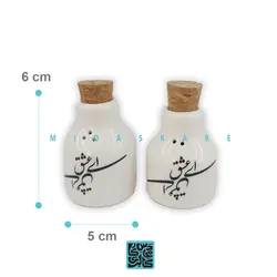 نمکدان و فلفل پاش سرامیک ای عشق