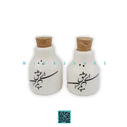نمکدان و فلفل پاش سرامیک ای عشق