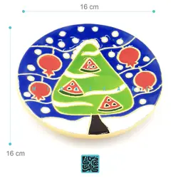 بشقاب کوچک کریسمس سفالی