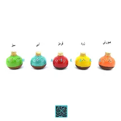 نمکدان توپول سفال رنگی