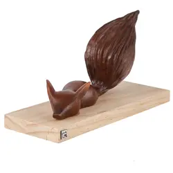 مجسمه چوبی پورشیخ طرح روباه