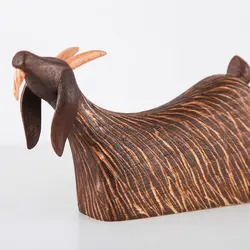 مجسمه چوبی پورشیخ طرح بز