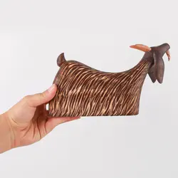 مجسمه چوبی پورشیخ طرح بز