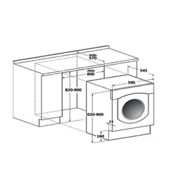 ماشین لباسشویی توکار آریستون مدل CAWD 129