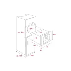 قهوه ساز توکار تکا مدل WISH CLC 855 GM